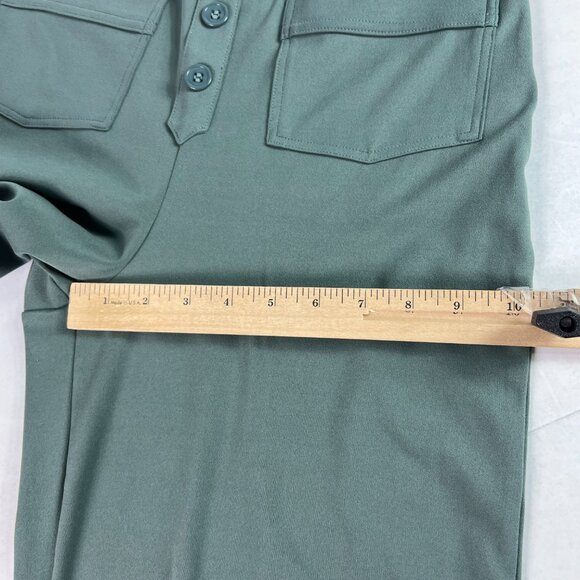 Halara Flex Pants Women's 29x30* High Waisted Straight Green Stretch Work Tag M - Picture 14 of 16